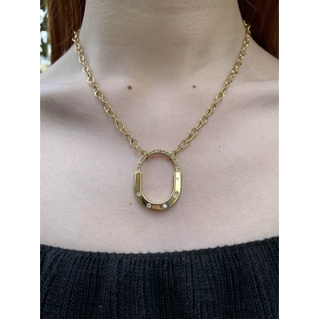 316/L ÇELİK TAŞLI KOLYE (40 + 5 cm)