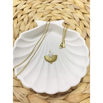 316L ÇELİK YELPAZELİ KOLYE UCU