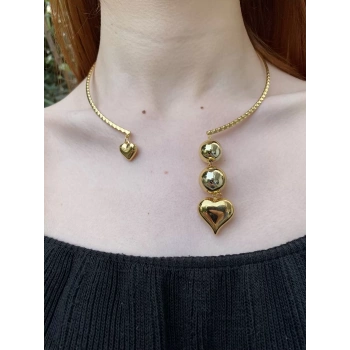 316/L ÇELİK KALP FİGÜRLÜ KOLYE