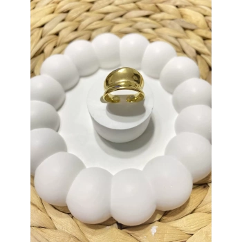 ALTIN RENK AYARLANABİLİR ÇELİK YÜZÜK