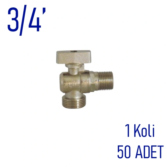 3/4 Mini Çamaşır Makina Musluğu, 50 Adet