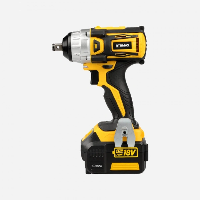 RTRMAX Şarjlı Darbeli Somun Sıkma 18V Çift Akülü 4 A.h, Kömürsüz Motor,(2 YIL GARANTİLİ)