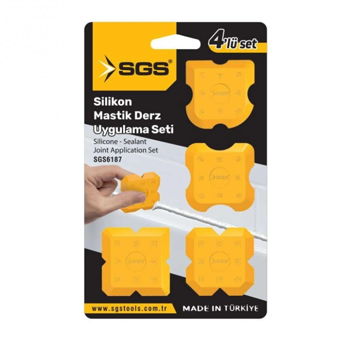 SGS Silikon Mastik Derz Çekme Aparatı 4 Parça
