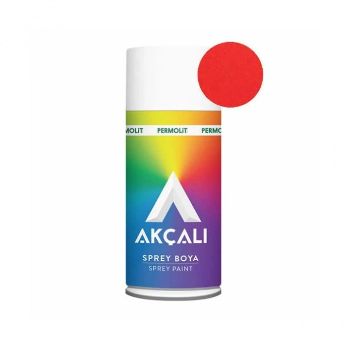Akçalı Sprey Boya Floresan Kırmızı RAL519, 400mL