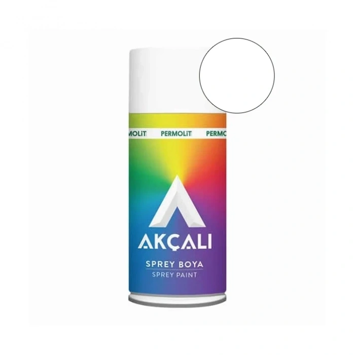 Akçalı Sprey Boya Parlak Beyaz RAL301, 400mL