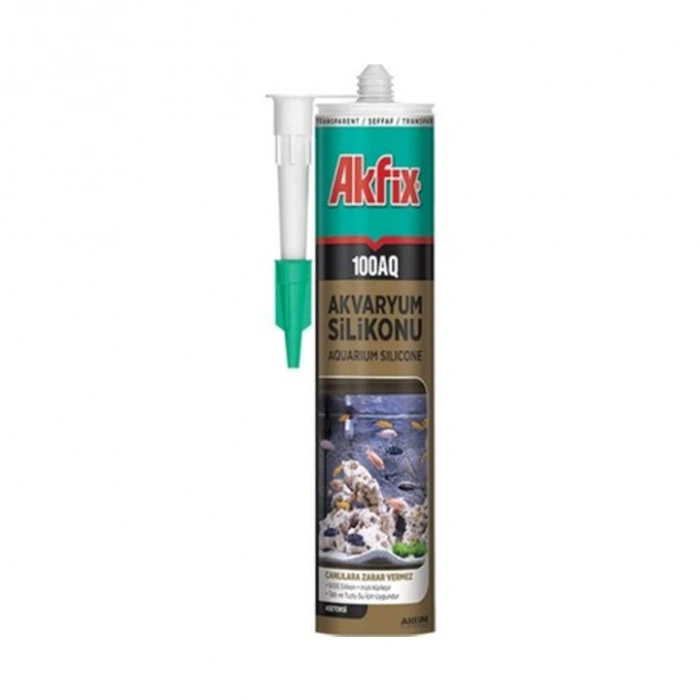 Akfix 100AQ Akvaryum Silikonu 280ml, Şeffaf