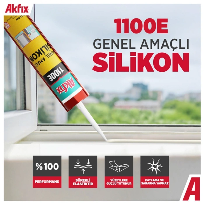 Akfix 1100E Genel Amaçlı Silikon 280g