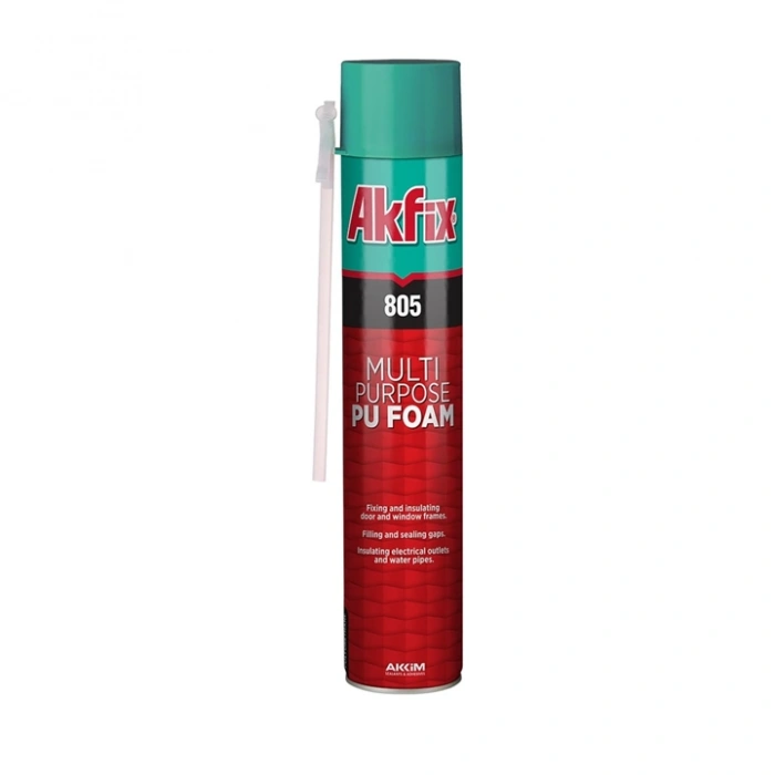 Akfix 805 Genel Amaçlı Pu Köpük 750 Ml Dolgu Yapıştırma Yalıtım Köpük