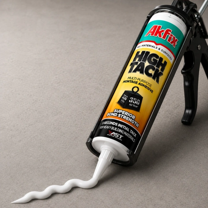 Akfix High Tack Genel Amaçlı Montaj Yapıştırıcı 290ml - Beyaz