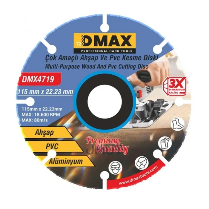 DMAX Çok Amaçlı Kesme Diski 115mm x 22.23mm