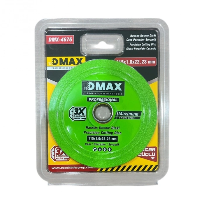 DMAX Hassas Kesme Diski (Cam,Seramik,Porselen),(115x1,0x22-23mm)