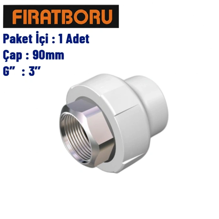 FIRAT İç Dişli Rakor (Altı Köşe) 90mm, 3, 1 Adet, 7B61090762