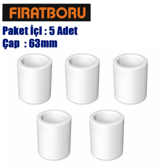 Fırat Manşon 63mm, 63mm PPRC Manşon, 5 Adet, 7B21000063