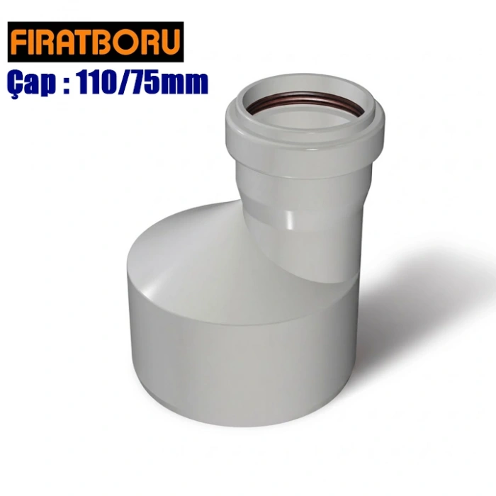 FIRAT PVC Redüksiyon 110/75mm 1 Adet