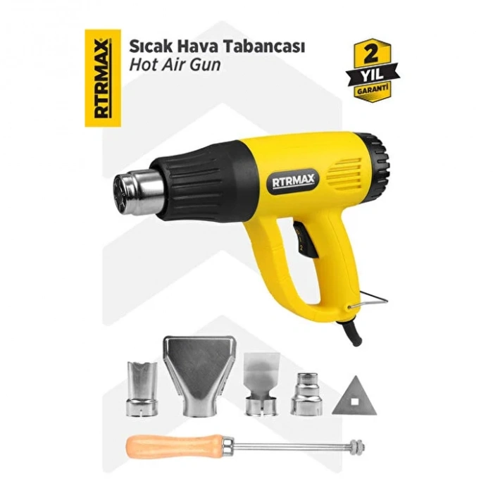 RTRMAX Sıcak Hava Tabancası, 2000W(2 YIL GARANTİLİ)