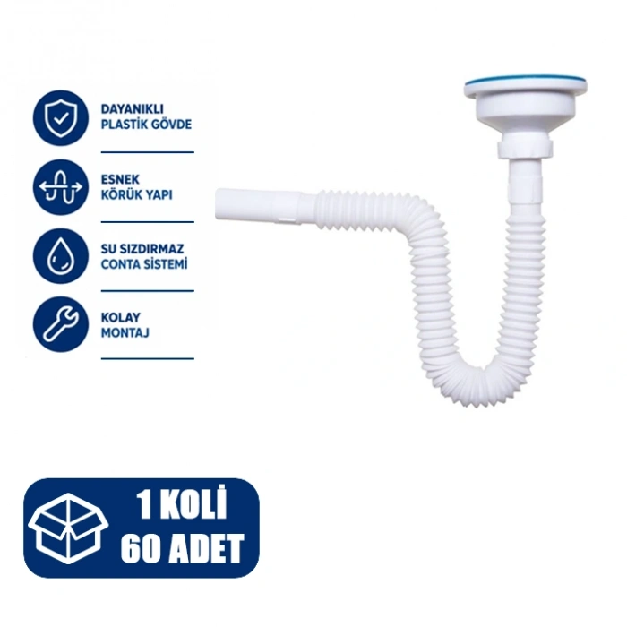 SFK Çökmaklı Evye Sifonu, 60 Adet