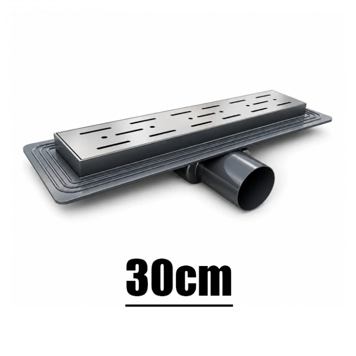 SFK Lineer Duş Kanalı 30cm, 360 Derece Döner Başlıklı