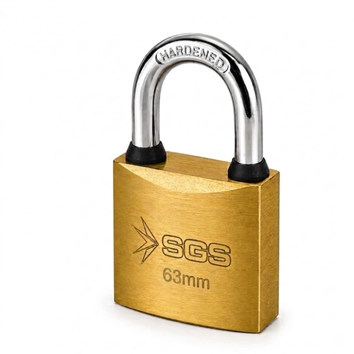 SGS 63mm Asma Kilit, Sarı Boyalı Asma Kilit 63mm