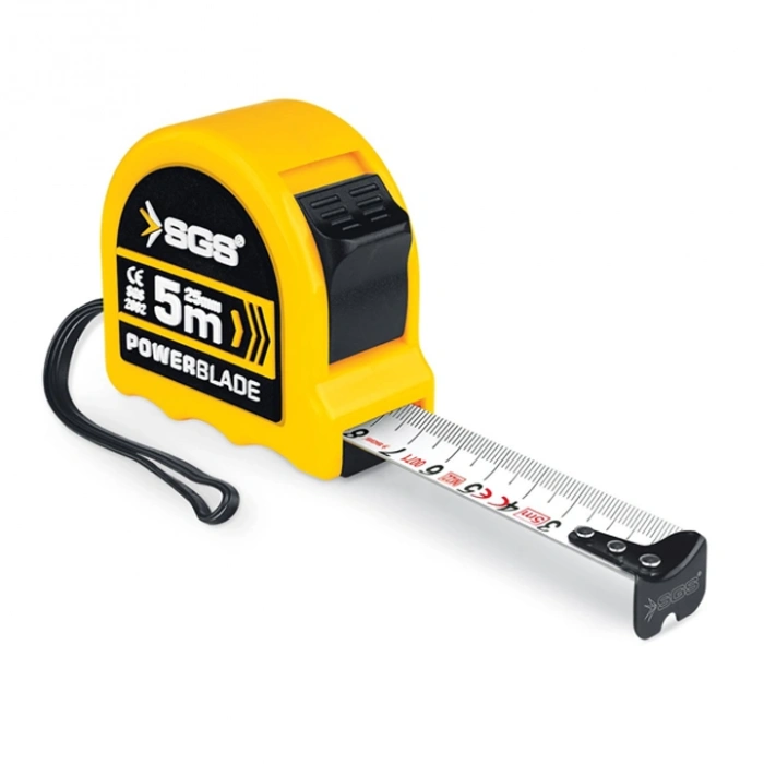 SGS Şerit Metre 5 mt x 25 mm – Çift Stop