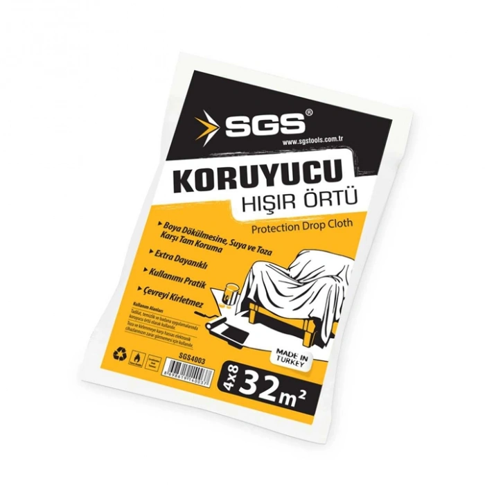 SGS Koruyucu Hışır Örtü, 4*8=32m², Hışır Örtü Eşya Koruma Örtüsü
