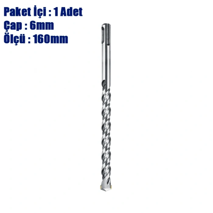 SGS SDS Plus Matkap Ucu 6mm*160mm, Matkap Ucu