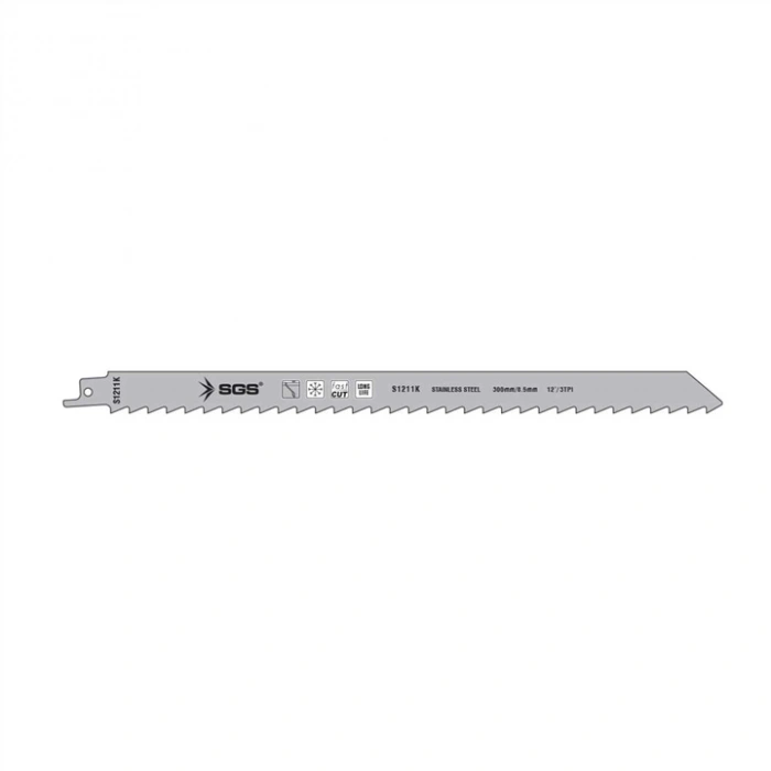 SGS Tilki Kuyruğu Bıçağı, Paslanmaz 305 x 8,5 mm, Paket İçi 5 Adet