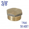 3/8 Sarı Kör Tapa Dış Dişli, 50 Adet