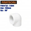FIRAT Dirsek 160*90, PPRC 160*90° Dirsek, 1 Adet, 7B11000160