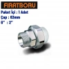 FIRAT Dış Dişli Rakor (Altı Köşe) 63mm, 2, 1 Adet, 7B63063508