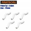 FIRAT Düz Köprü 25mm, Düz Kavis, 5 Adet, 7B00120025