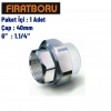 FIRAT İç Dişli Oynar Başlıklı Rakor 40mm, 1.1/4, 1 Adet, 7B65040191