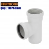 FIRAT PVC TE Çatal 110/50mm, TE Çatal, 1 Adet