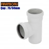 FIRAT PVC TE Çatal 75/50mm, TE Çatal, 1 Adet