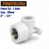FIRAT Sıva Altı Batarya Bağlantısı 20mm, 1/2, 1 Adet, 7B72120127