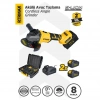 RTRMAX Şarjlı Avuç Taşlama Makinası Kömürsüz 125mm 8.500 Rpm 2x4 Ah 20v Çift Akü S-lion - Akü Dahil