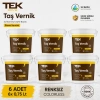 TEK Boya Su Bazlı Çok Amaçlı Taş Ve Ahşap Verniği 6 Adet x 0.75lt, Kokusuz Ve Renksizdir.