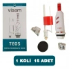 Visam Teos Basmalı Klozet Rezervuar İç Takımı, 15 Adet