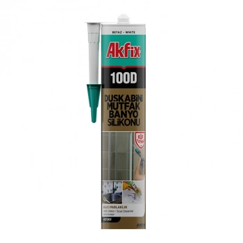 Akfix 100D Duş Kabini Mutfak Banyo Silikonu 280ml