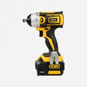 RTRMAX Şarjlı Darbeli Somun Sıkma 18V Çift Akülü 4 A.h, Kömürsüz Motor,(2 YIL GARANTİLİ)