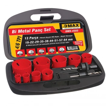 DMAX Bi Metal Panç Seti 9 Parça