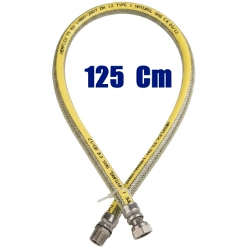 Doğalgaz Flex Bağlantı Hortumu Gaz Flexi Soba Fırın Ocak 150 Cm