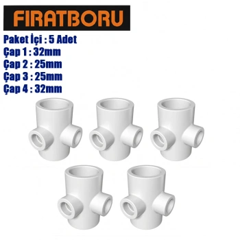 FIRAT Köşe TE 32*25*25*32, Köşe TE, 5 Adet, 7B43322525