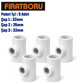 FIRAT İnegal TE 32*25*32 İnegal TE, 5 Adet, 7B42322532