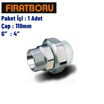 FIRAT Dış Dişli Rakor (Altı Köşe) 110mm, 4, 1 Adet, 7B631101016
