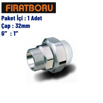 FIRAT Dış Dişli Rakor (Altı Köşe) 32mm, 1, 1 Adet, 7B63032254