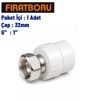 FIRAT Döner Başlı Rakor 32mm , 1, 1 Adet, 7B75032254