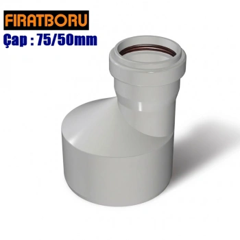 FIRAT PVC Redüksiyon 75/50mm 1 Adet