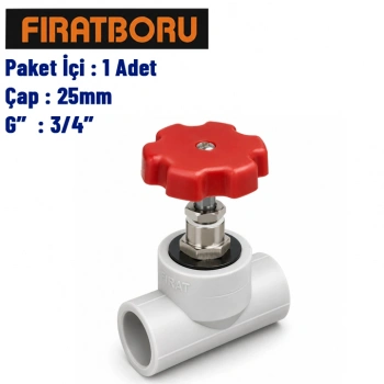 FIRAT Sıva Altı Vana 25mm, 3/4, 1 Adet, 7B82025191