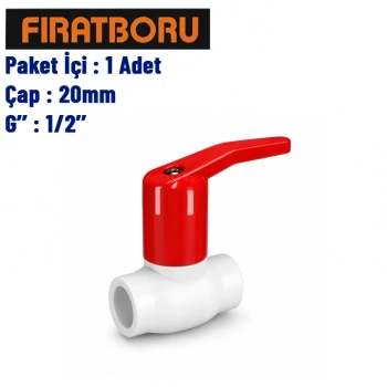 FIRAT Uzun Tip Küresel Vana 20mm, 1/2,  7B83520127
