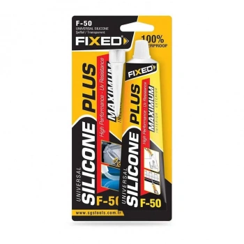 FIXED F50 Genel Çok Amaçlı 50g, Tüp Silikon Yapıştırıcı Şeffaf